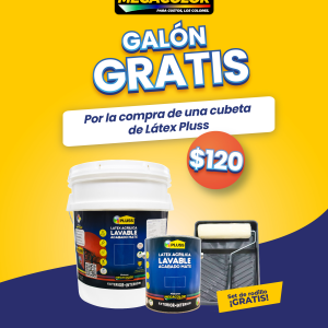 COMBO LATEX PLUSS GALON GRATIS